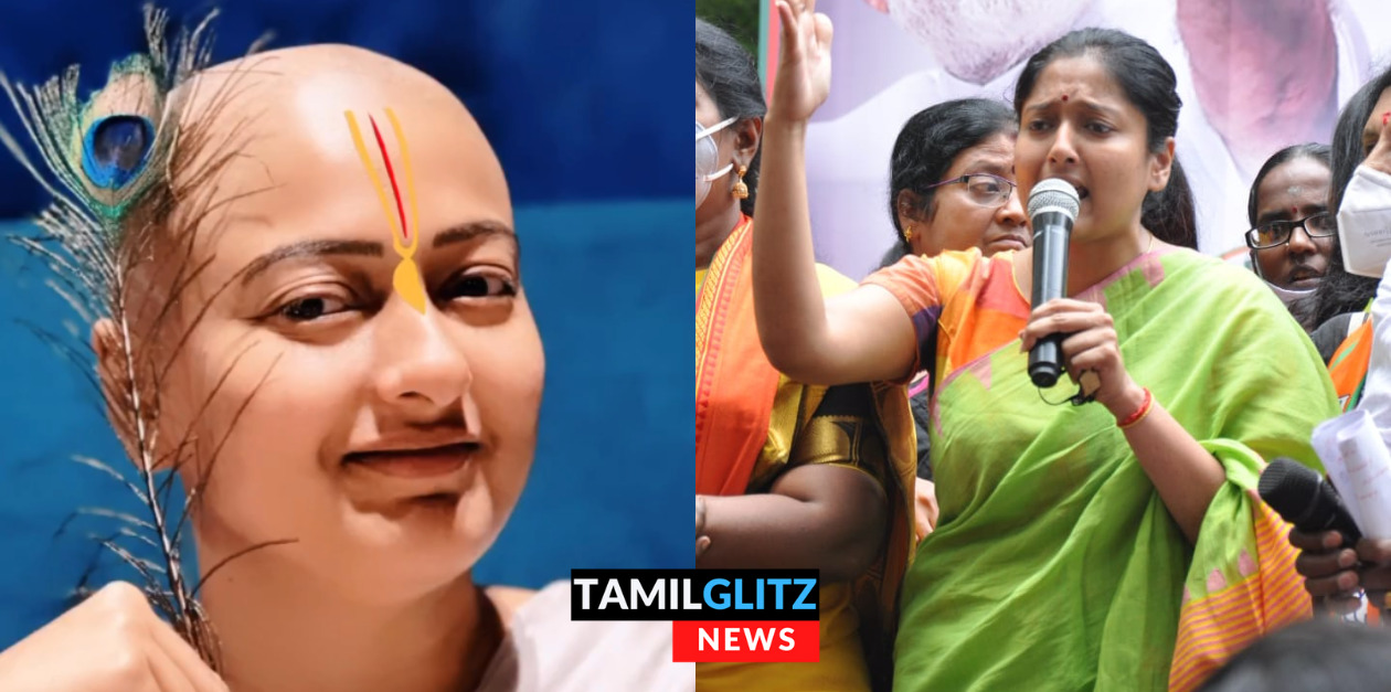 திடீரென மொட்டை தலையுடன் புகைப்படங்களை வெளியிட்ட காயத்ரி ரகுராம்.! இதுதான் காரணமா.? 131