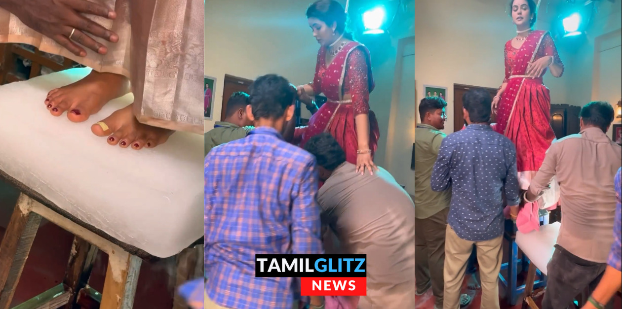 சீரியலுக்காக நாள் முழுவதும் ஐஸ் கட்டியில் நின்ற சைத்ரா.! வைரலாகும் வீடியோ இதோ.! 31