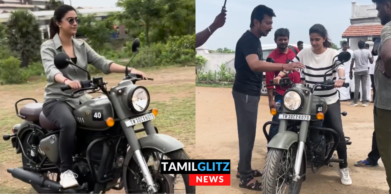 கீர்த்தி சுரேஷுக்கு பைக் ஓட்ட சொல்லிக் கொடுக்கும் உதயநிதி ஸ்டாலின்.! இதோ வீடியோ.! 119