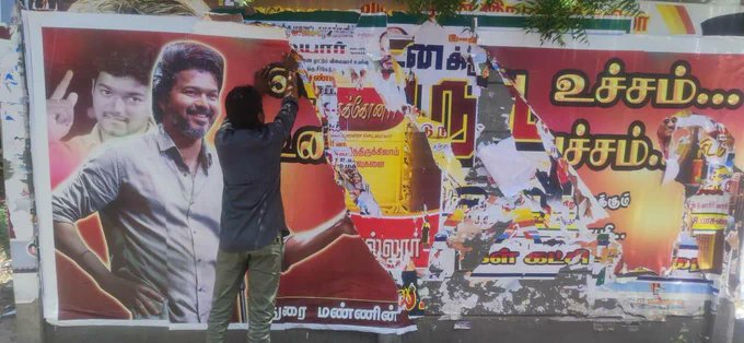 ரஜினியை விமர்சித்து மதுரையில் ஒட்டப்பட்ட போஸ்டர்கள்.! கடுமையாக மோதிக்கொள்ளும் விஜய் ரஜினி ரசிகர்கள்.! 3