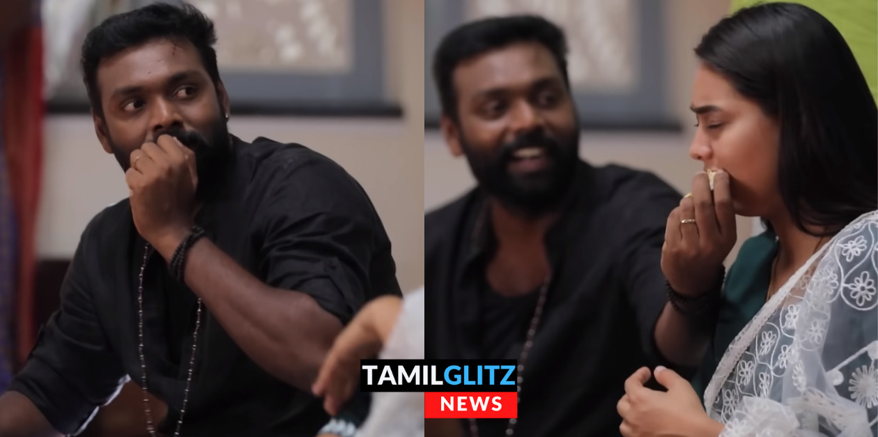 அபிக்கு ஊட்டி விடும் வெற்றி.! பதிலுக்கு அபி செய்த காரியம்.! வெற்றி ரொமான்ஸ்-ல பின்றாரே.! 99