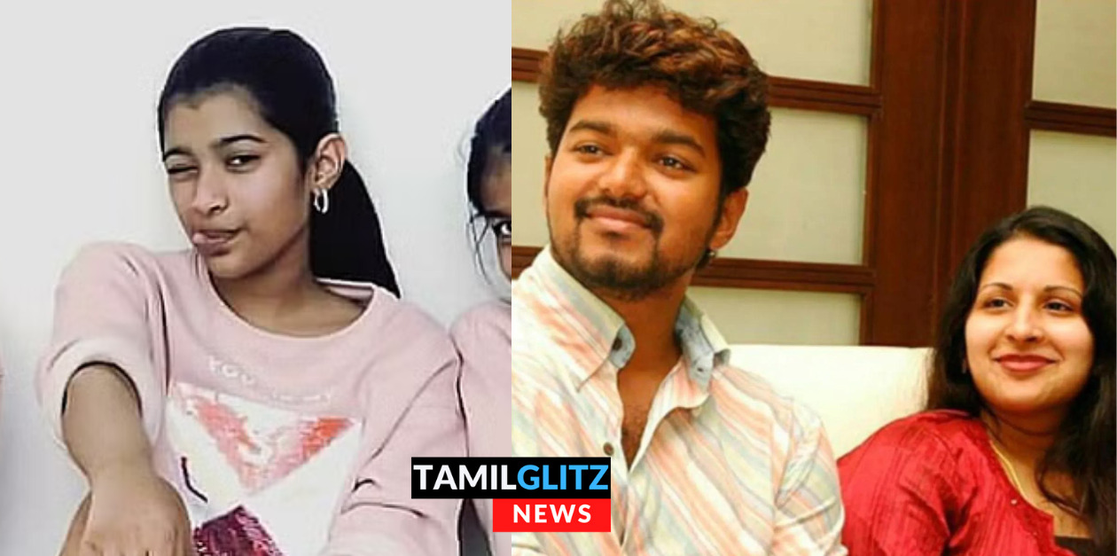அப்பாவுக்கே டஃப் கொடுத்த மகள்.! மகள் நடனம் ஆடுவதை ரசித்து பார்த்த தளபதி விஜய்.! 57
