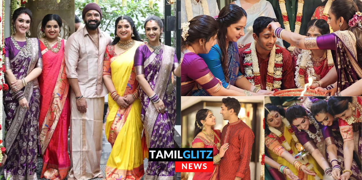 நடிகர் விஜயகுமார் பேத்திக்கு திருமணம்.! வெளியான அழகிய நிச்சயதார்த்த புகைப்படங்கள்.! 177