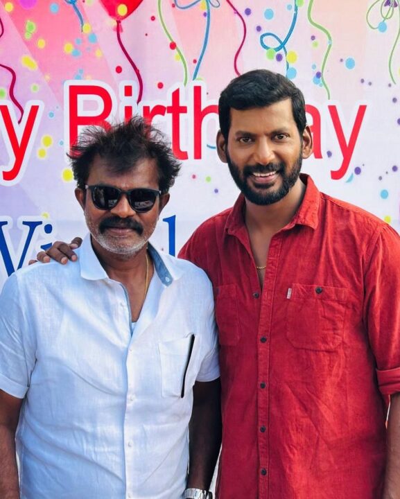 விஷாலின் 47-வது பிறந்தநாள்.! படப்பிடிப்பு தளத்தில் கேக் வெட்டி கொண்டாடிய நண்பர்கள்.! இதோ வீடியோ 11