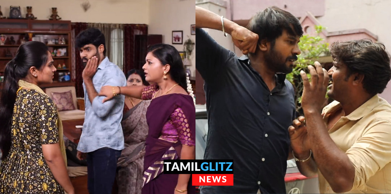 மீனாவின் தம்பி சத்யாவை ஓங்கி அறை விட்ட ரோஹிணி.! கதறி அழும் மீனா.! இன்றைய எபிசோட் விவரம்.! 13