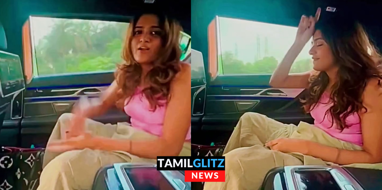 லியோ பட பாடலை போட்டு கொண்டு காரில் செம்ம குத்தாட்டம் போடும் அதிதி ஷங்கர்.! 29