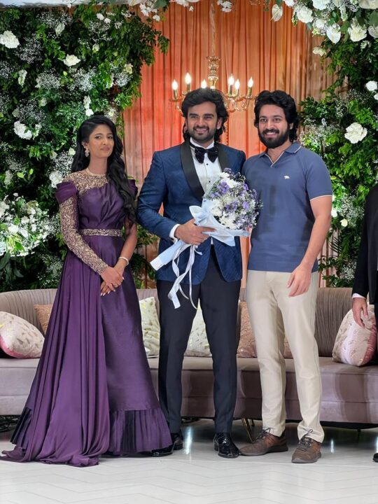 பிரம்மாண்டமாக நடந்த அசோக் செல்வன் திருமண வரவேற்பு.! வந்து குவிந்த பிரபலங்கள்.! 7