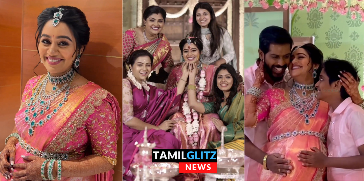 விஜய் டிவி நடிகை காயத்திரி யுவராஜுக்கு நடந்த வளைகாப்பு.! வந்து குவிந்த சின்னத்திரை நடிகர்கள்.! 169