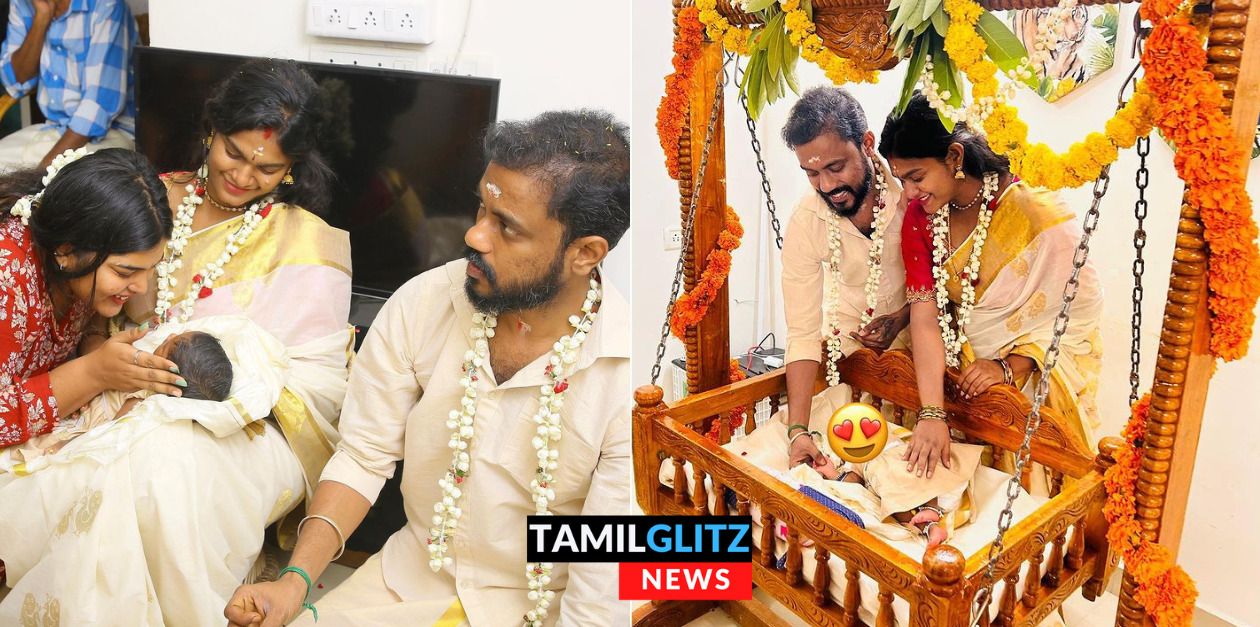 பெயர் சூட்டு விழா நடத்தி மகனுக்கு அழகிய தமிழ் பெயர் வைத்த நக்ஷத்திரா.! புகைப்படங்கள் இதோ 127