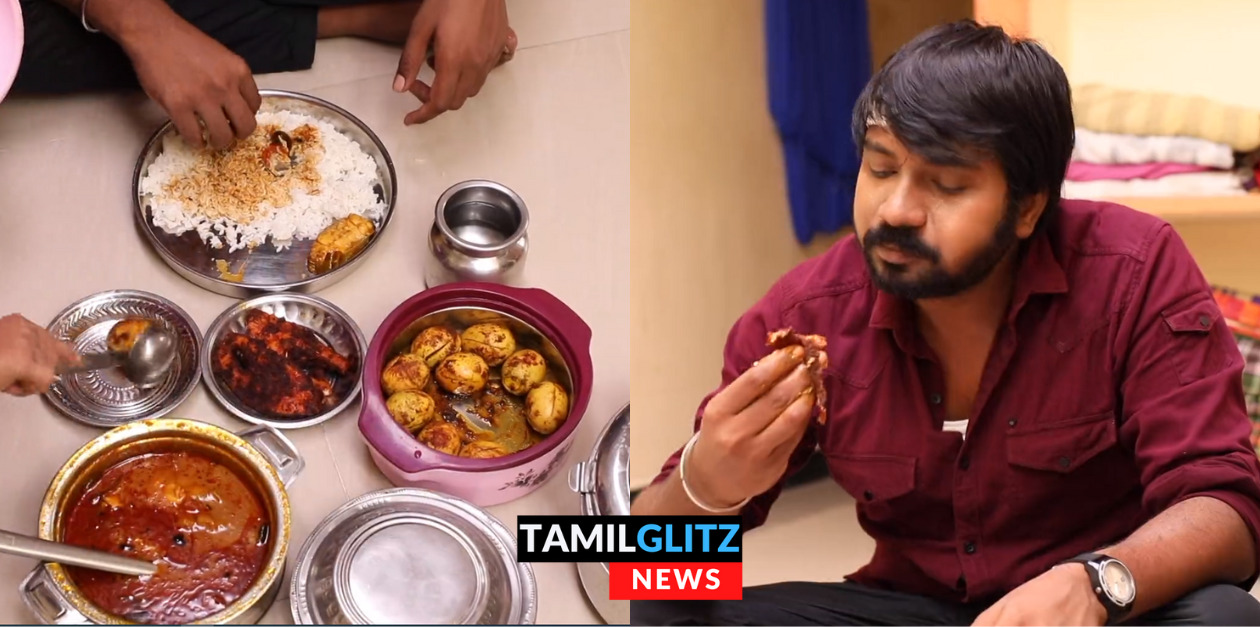 மீனா வைத்த மீன் குழம்பை ஒரு புடி புடித்த முத்து.! ஆஹா இத பாக்கும் போதே பசிக்குதே.! 141