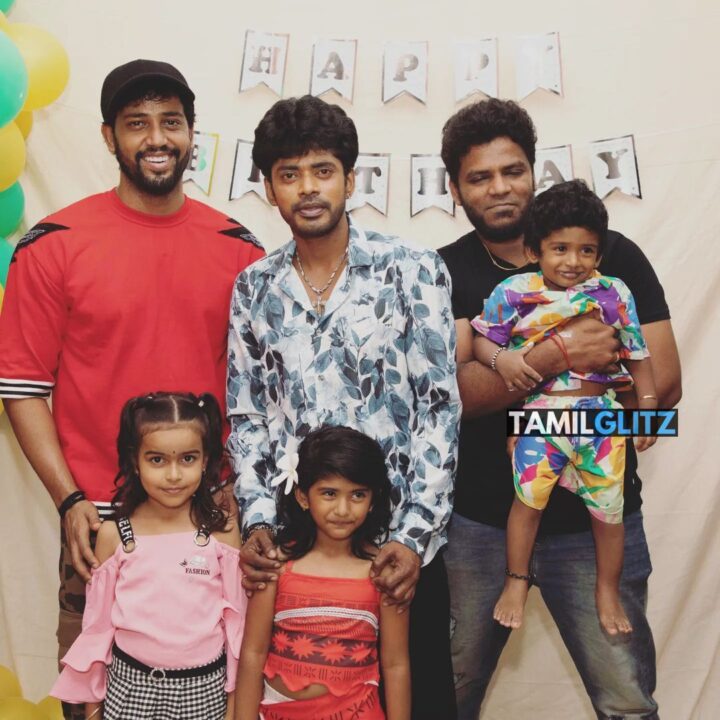 சாண்டி மகள் சூசனாவின் 5வது பிறந்த நாள்..! தம்பியுடன் சேர்ந்து கேக் வெட்டிய சூசனா.! 5