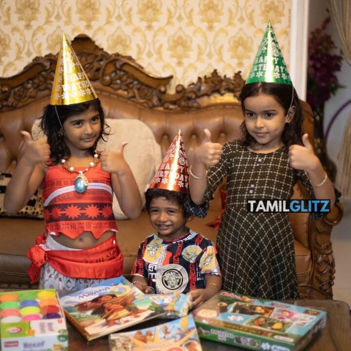 சாண்டி மகள் சூசனாவின் 5வது பிறந்த நாள்..! தம்பியுடன் சேர்ந்து கேக் வெட்டிய சூசனா.! 11
