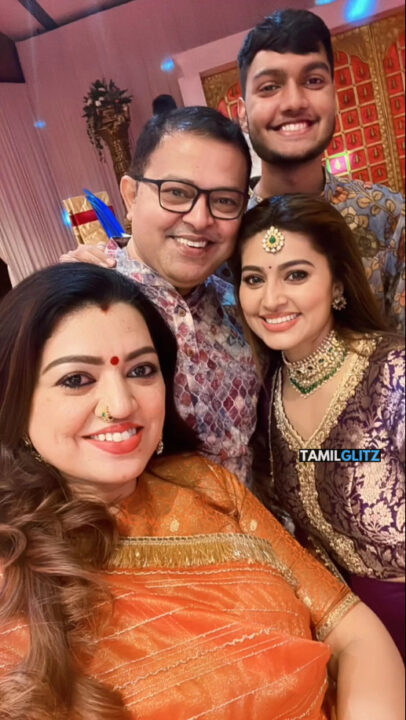 சினேகா வீட்டில் நடந்த திருமண விழா.! சங்கீத் நிகழ்ச்சியில் ஒன்றாக இணைந்த ஒட்டுமொத்த குடும்பம்.! 17