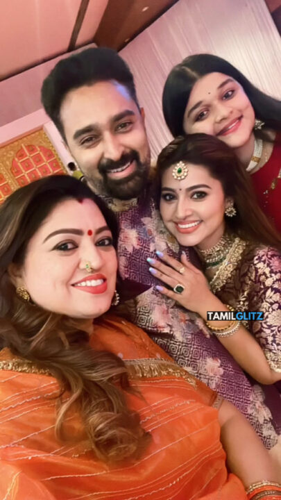 சினேகா வீட்டில் நடந்த திருமண விழா.! சங்கீத் நிகழ்ச்சியில் ஒன்றாக இணைந்த ஒட்டுமொத்த குடும்பம்.! 7