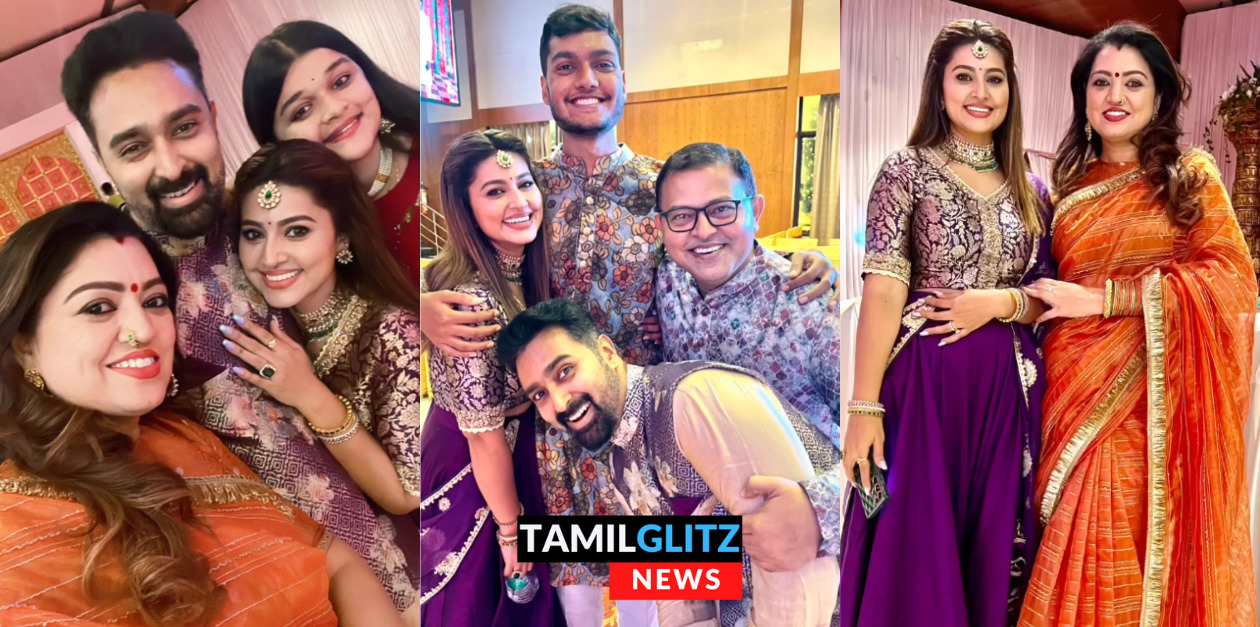 சினேகா வீட்டில் நடந்த திருமண விழா.! சங்கீத் நிகழ்ச்சியில் ஒன்றாக இணைந்த ஒட்டுமொத்த குடும்பம்.! 29