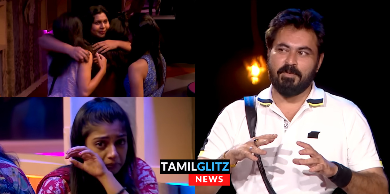 விசித்ராவை கட்டிப்பிடித்து அழும் பெண் போட்டியாளர்கள்.! ரட்சிதா பிரிவு பற்றி பேசிய தினேஷ்.! 117