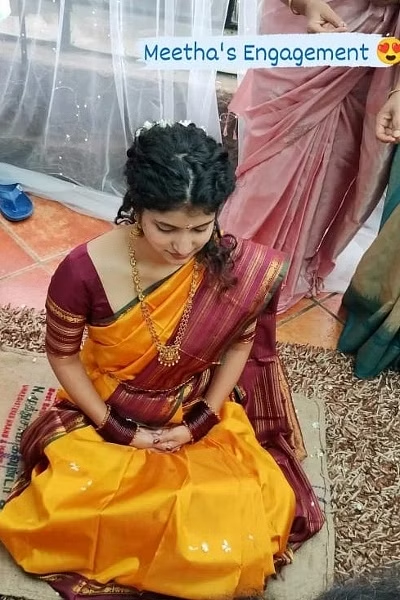'குட் நைட்' கதாநாயகிக்கு திருமணம்.! வருங்கால கணவருடன் எடுத்த புகைப்படங்கள் இதோ.! 9