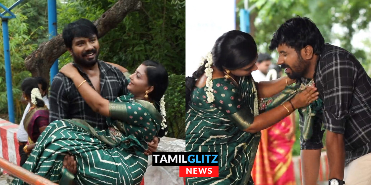மீனா வைத்த வேண்டுதல்.! மலை மீது உள்ள கோவிலுக்கு மீனாவை தூக்கிக்கொண்டு சென்ற முத்து.! 43