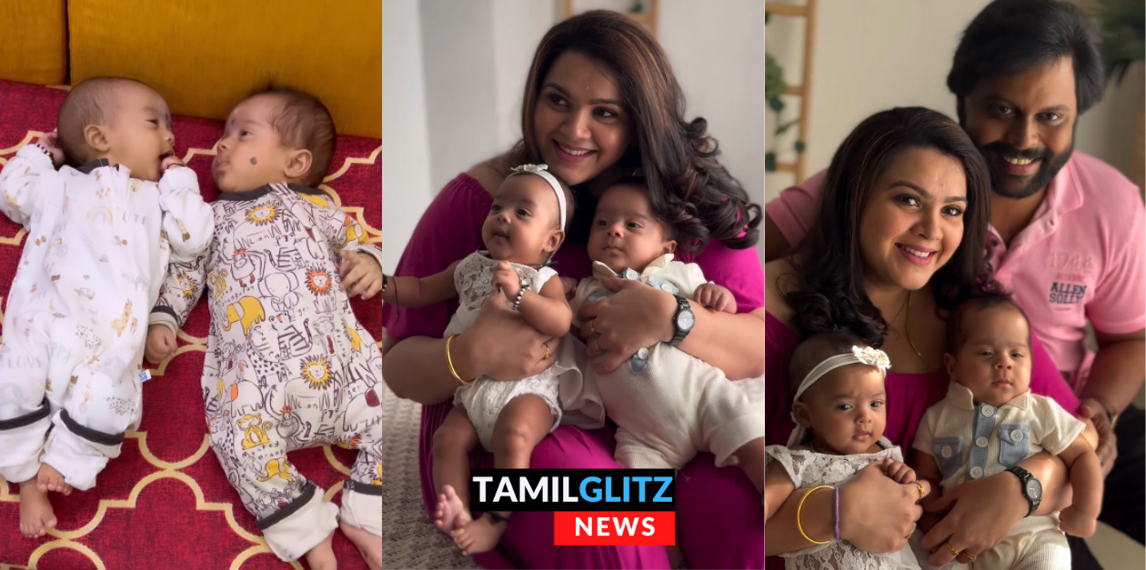 38 வயதில் இரட்டை குழந்தைகளுக்கு தாயான 'சந்திரலேகா' சீரியல் நடிகை ஸ்வேதா.! Cute Photoshoot.! 21