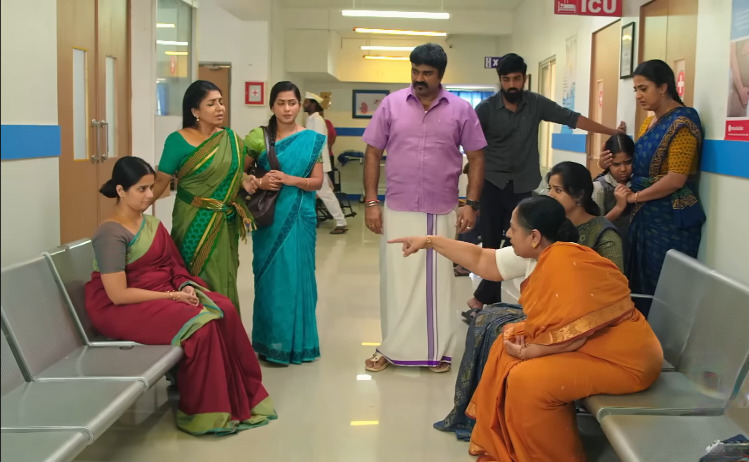 உயிருக்கு ஆபத்தான நிலையில் கதிர்.! நந்தினியை திட்டி தீர்க்கும் விசாலாட்சி..! 'எதிர்நீச்சல்' ப்ரோமோ 3