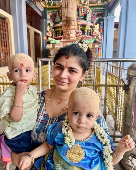 சின்மயின் இரட்டை குழந்தைகளை பார்த்து இருக்கீங்களா.? அதுக்குள்ள நல்லா வளந்துட்டாங்களே.! 9
