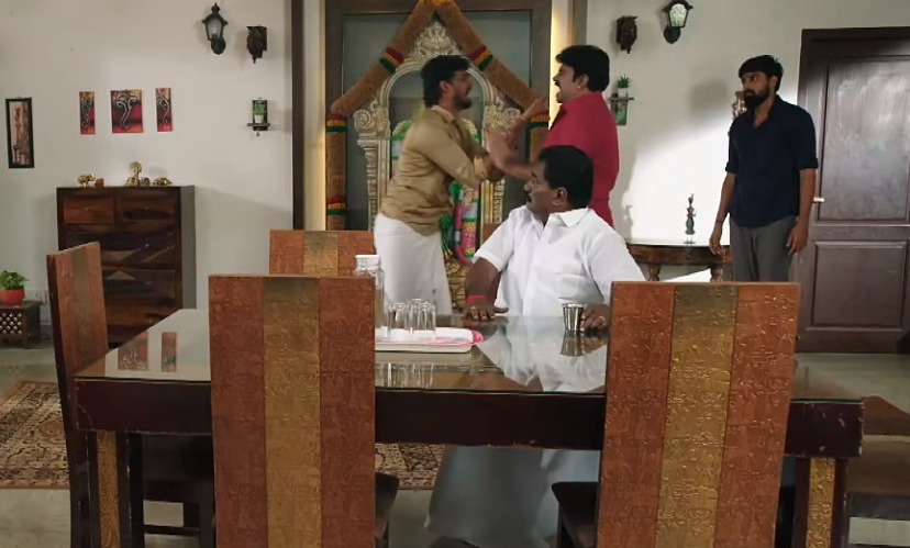 காதலனை வீட்டிற்கு அழைத்து வந்து அதிர்ச்சி கொடுத்த தர்ஷினி.! ரகளை செய்யும் கரிகாலன்.! 3
