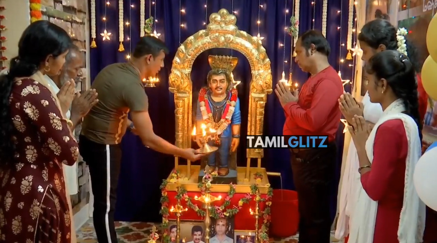 ரஜினி பிறந்தநாளில் அவருக்காக கட்டப்பட்ட ஆலயத்தில் நடந்த சிறப்பு வழிபாடு.! வீடியோ உள்ளே.! 11