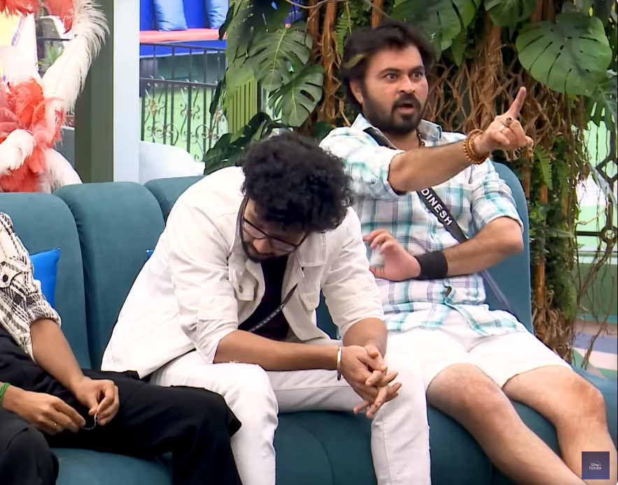 குறுக்க குறுக்க பேசிய தினேஷ்.! செம்ம கடுப்பாகி டாஸ்க்கை விட்டு வெளியேறிய அர்ச்சனா.! ப்ரோமோ இதோ.! 3
