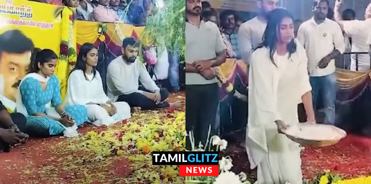 பிக்பாஸில் இருந்து வெளியேறிய கையோடு கேப்டன் நினைவிடத்திற்கு சென்று அஞ்சலி செலுத்திய பூர்ணிமா.! 23