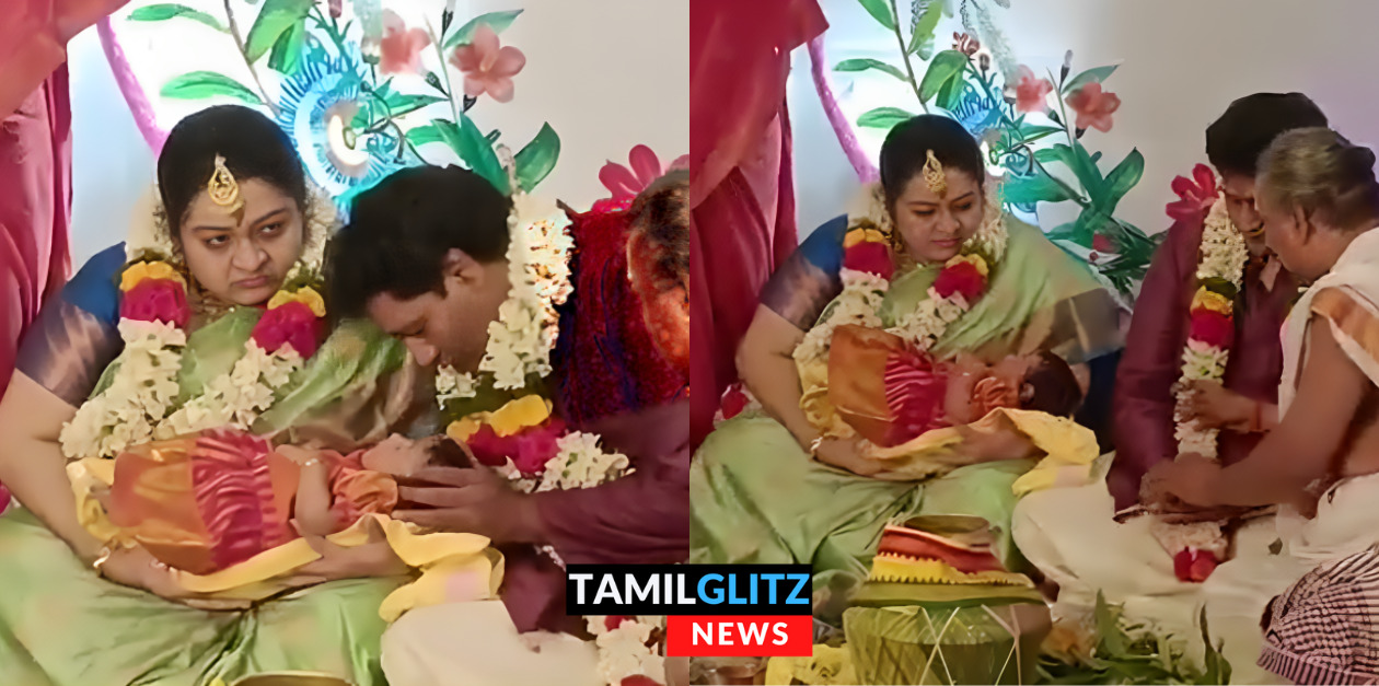 திருமணமாகி 20 ஆண்டுகளுக்கு பிறந்த மகள்.! பெயர் சூட்டு விழா நடத்திய ஜெயலலிதா அண்ணன் மகள் ஜெ. தீபா.! 95