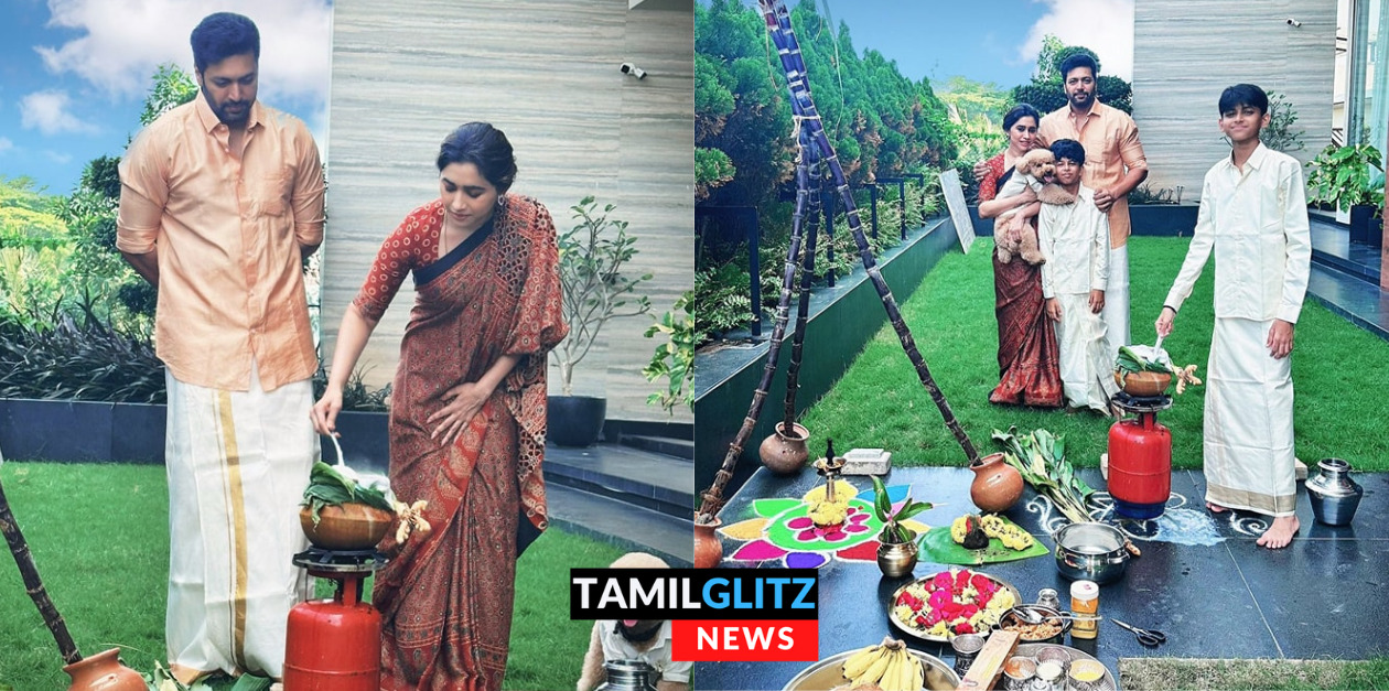 தனது மகன்களுடன் இணைந்து பொங்கல் வைத்து தமிழர் திருநாளை கொண்டாடிய நடிகர் ஜெயம் ரவி.! 17