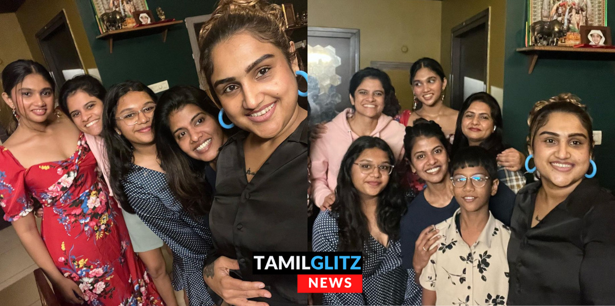 தனது சகோதரி ஸ்வாகதாவுடன் வனிதா வீட்டில் பார்ட்டி பண்ணும் மாயா.! வெளியான புகைப்படங்கள் இதோ 7