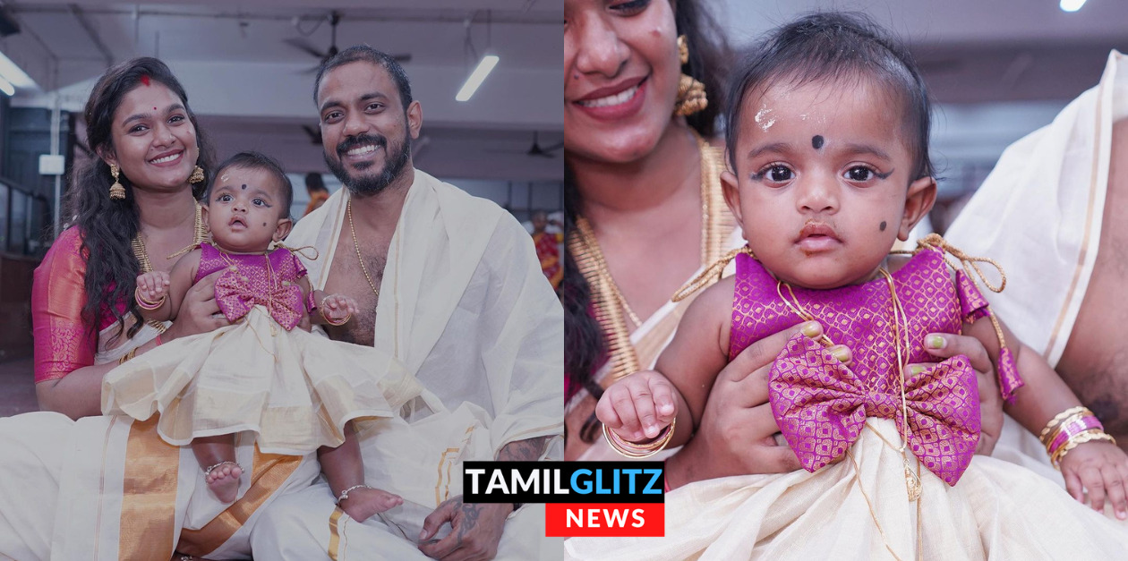 தனது மகளுக்கு 'அன்னபிரசன்னம்' நிகழ்ச்சி நடத்திய நடிகை நக்ஷத்திரா.! புகைப்படங்கள் இதோ.! 49