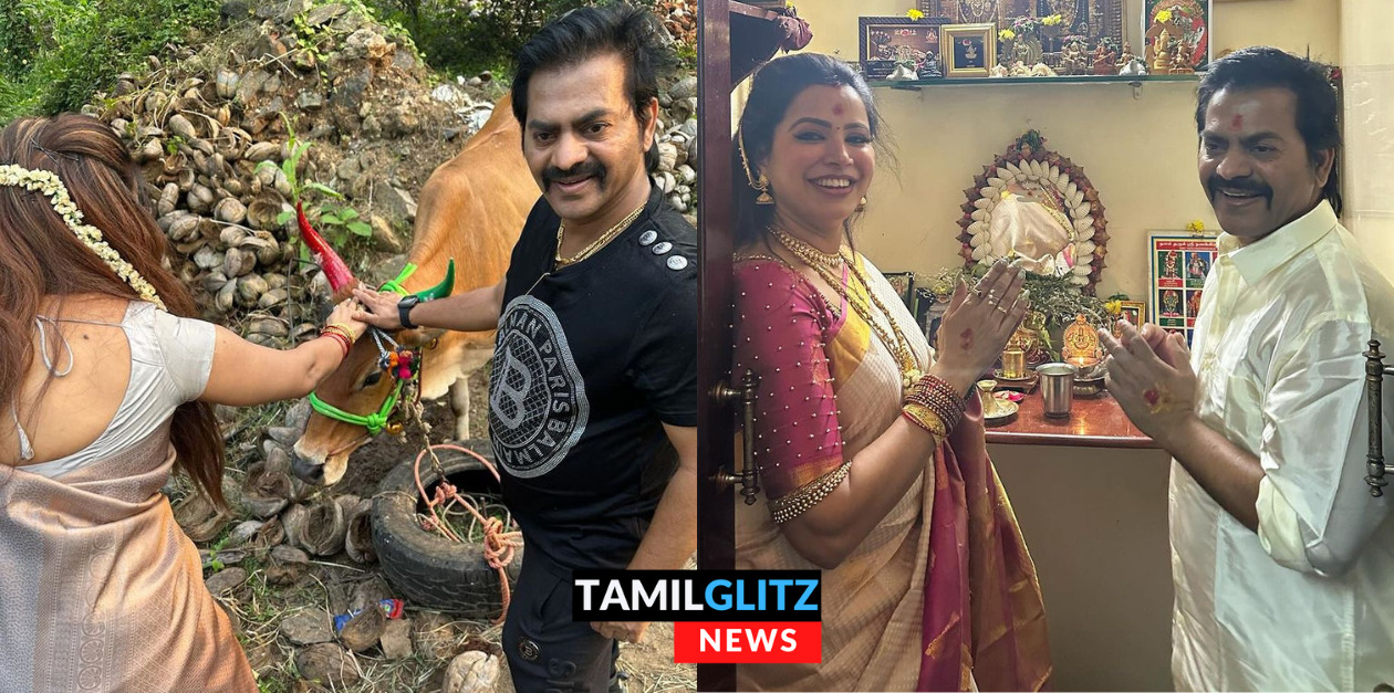 தன் வீட்டில் வளர்க்கும் மாட்டுக்கு மரியாதை செய்து பொங்கல் கொண்டாடிய ரெடின் கிங்ஸ்லி.! வைரலாகும் புகைப்படங்கள் 33