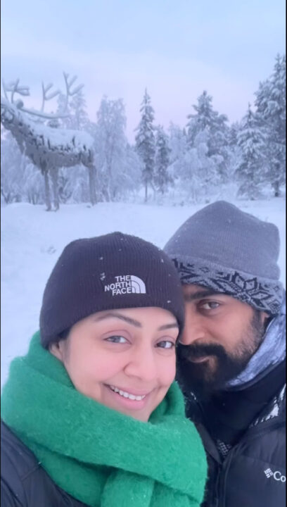 பின்லாந்தில் செம்ம ஜாலி பண்ணும் சூர்யா - ஜோதிகா.! வெளியான cute வீடியோ இதோ.! 11