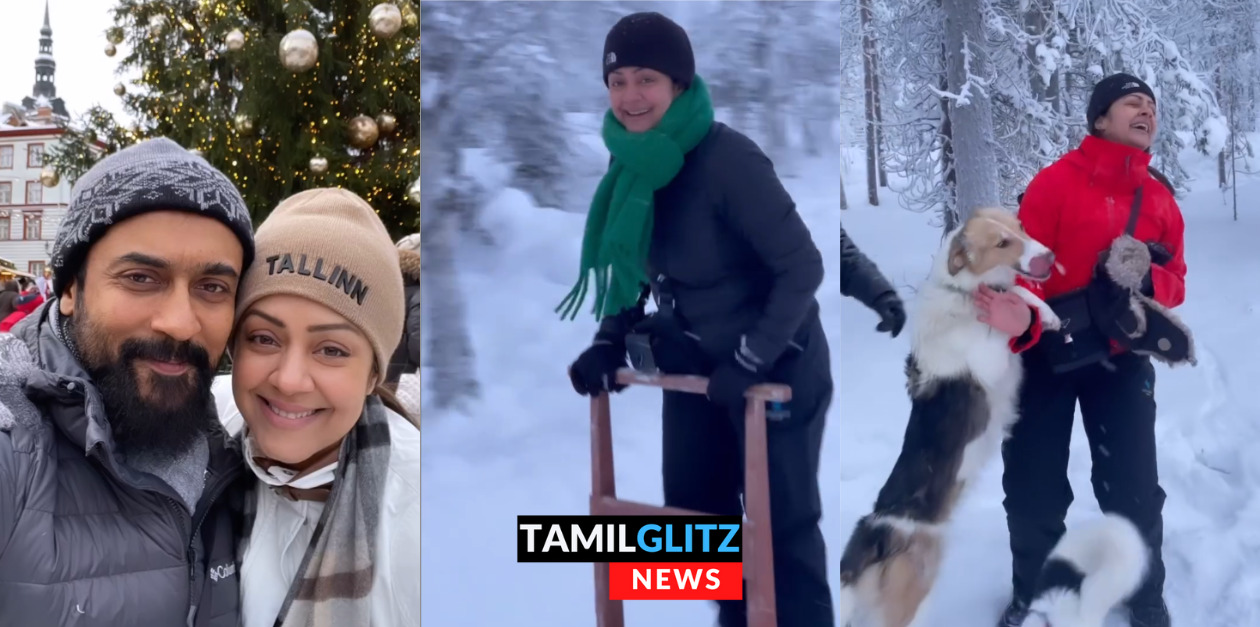 பின்லாந்தில் செம்ம ஜாலி பண்ணும் சூர்யா - ஜோதிகா.! வெளியான cute வீடியோ இதோ.! 31