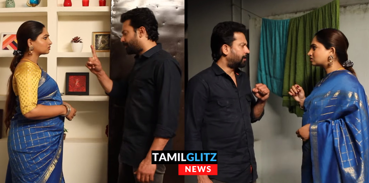 மோகனாவின் காதலை தெரிந்து கொண்ட சரஸ்வதி.! சரஸ்வதியை அடிக்கப்போன தமிழ்.! ப்ரோமோ இதோ.! 89
