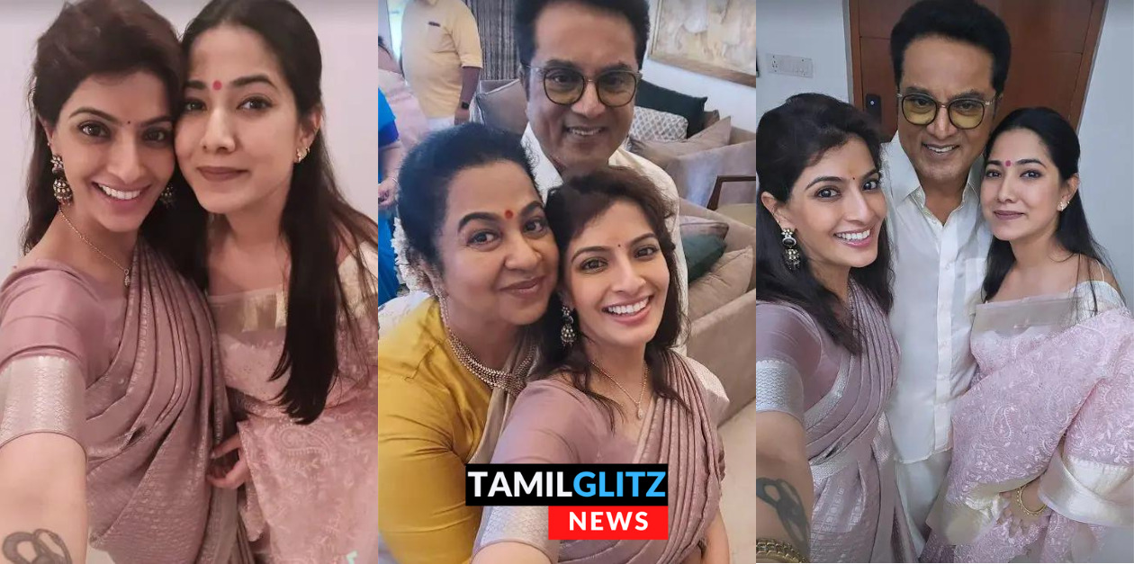 தந்தை சரத்குமார் மற்றும் சித்தி ராதிகா குடும்பத்துடன் பொங்கலை கொண்டாடிய வரலக்ஷ்மி.! வீடியோ உள்ளே.! 51