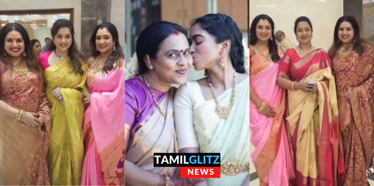 கோலாகலமாக நடந்து முடிந்த நடிகை விஜி சந்திரசேகரின் மகளின் திருமணம்.! வந்து குவிந்த பிரபலங்கள்.! 175