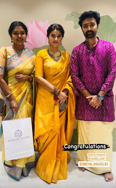 கணவருடன் இணைந்து புது தொழிலை தொடங்கிய சினேகா..! பிரம்மாண்ட கடைத் திறப்பு விழா..! 9