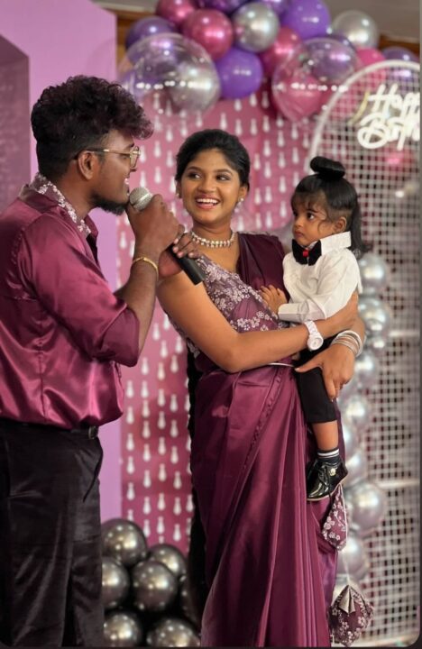 மகனின் முதல் பிறந்தநாளை பிரம்மாண்டமாக கொண்டாடிய 'சூப்பர் சிங்கர்' அஜய் கிருஷ்ணா.! Photos உள்ளே.! 3