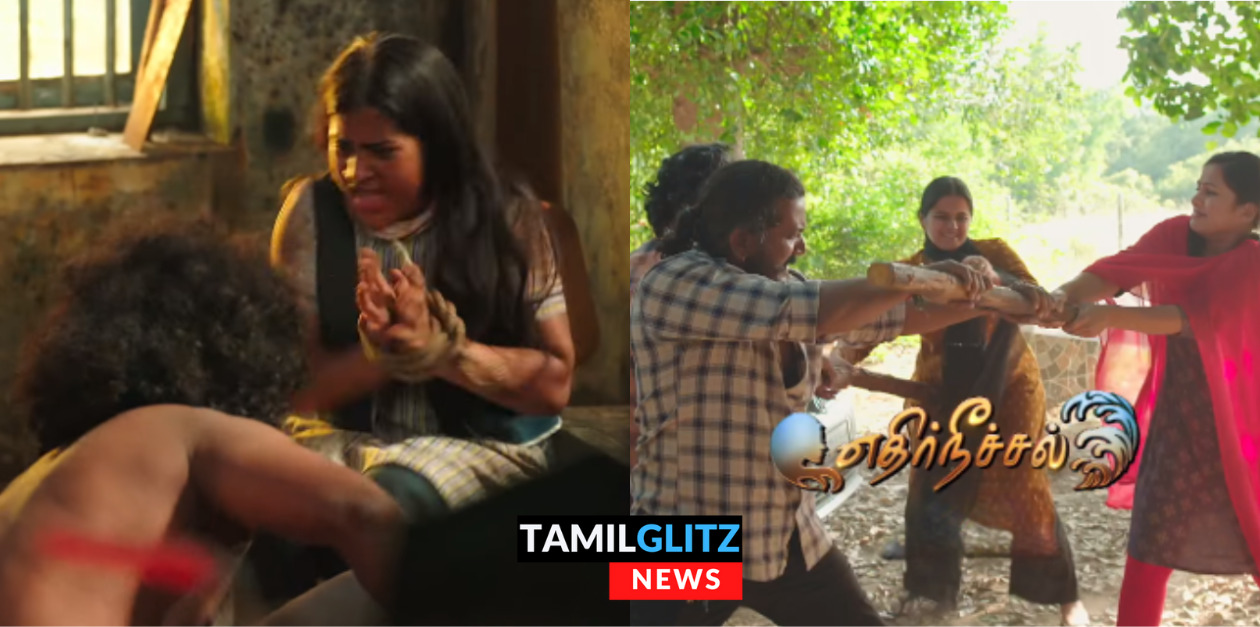 தர்ஷினியிடம் தவறாக நடந்து கொள்ளும் ரவுடி.! தப்பிக்க முடியாமல் கதறி அழும் தர்ஷினி.! ப்ரோமோ இதோ.! 57