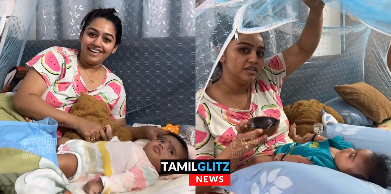 தனது குட்டி மகளுடன் முதல் முறையாக Vlog வீடியோ செய்த நடிகை காயத்ரி யுவராஜ்.! வீடியோ இதோ.! 109