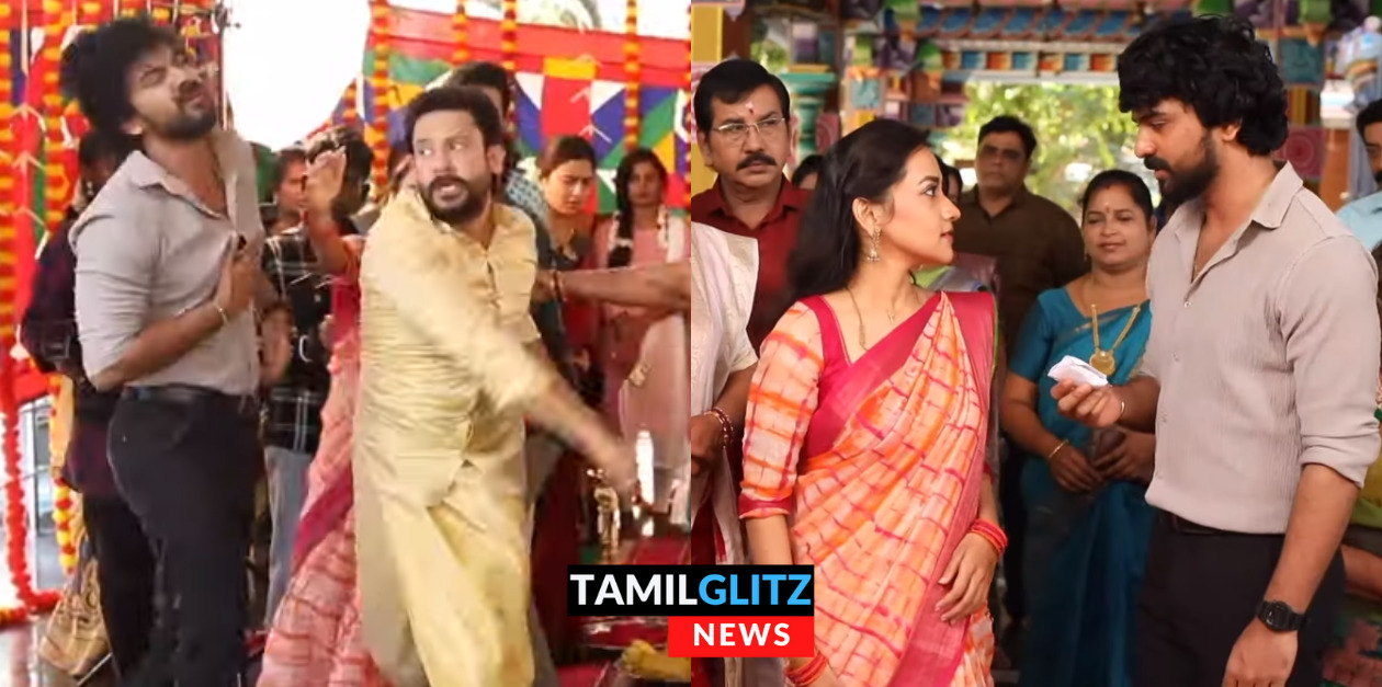 இனிப்பில் விஷம் தடவி சரஸ்வதி மற்றும் குழந்தையை கொல்ல முயற்சித்த அர்ஜுன்.! ப்ரோமோ இதோ 13