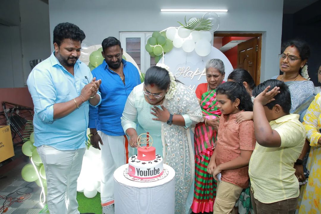 திருமணத்திற்கு பிறகு வந்த முதல் பிறந்தநாள்.! இந்திரஜா கணவர் கொடுத்த சர்ப்ரைஸ்.! வீடியோ இதோ.! 1