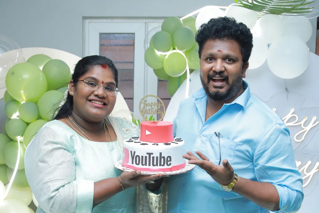 திருமணத்திற்கு பிறகு வந்த முதல் பிறந்தநாள்.! இந்திரஜா கணவர் கொடுத்த சர்ப்ரைஸ்.! வீடியோ இதோ.! 3