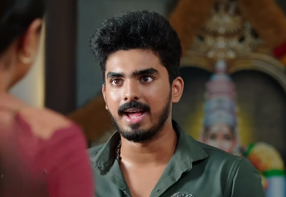 ஈஸ்வரி நடத்தையை அசிங்கமாக பேசும் தர்ஷன்.! ஓங்கி ஒரு அறை விட்ட ஈஸ்வரி.! ப்ரோமோ இதோ.! 3