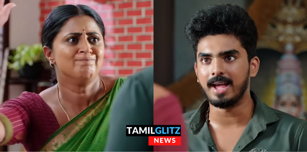 ஈஸ்வரி நடத்தையை அசிங்கமாக பேசும் தர்ஷன்.! ஓங்கி ஒரு அறை விட்ட ஈஸ்வரி.! ப்ரோமோ இதோ.! 99