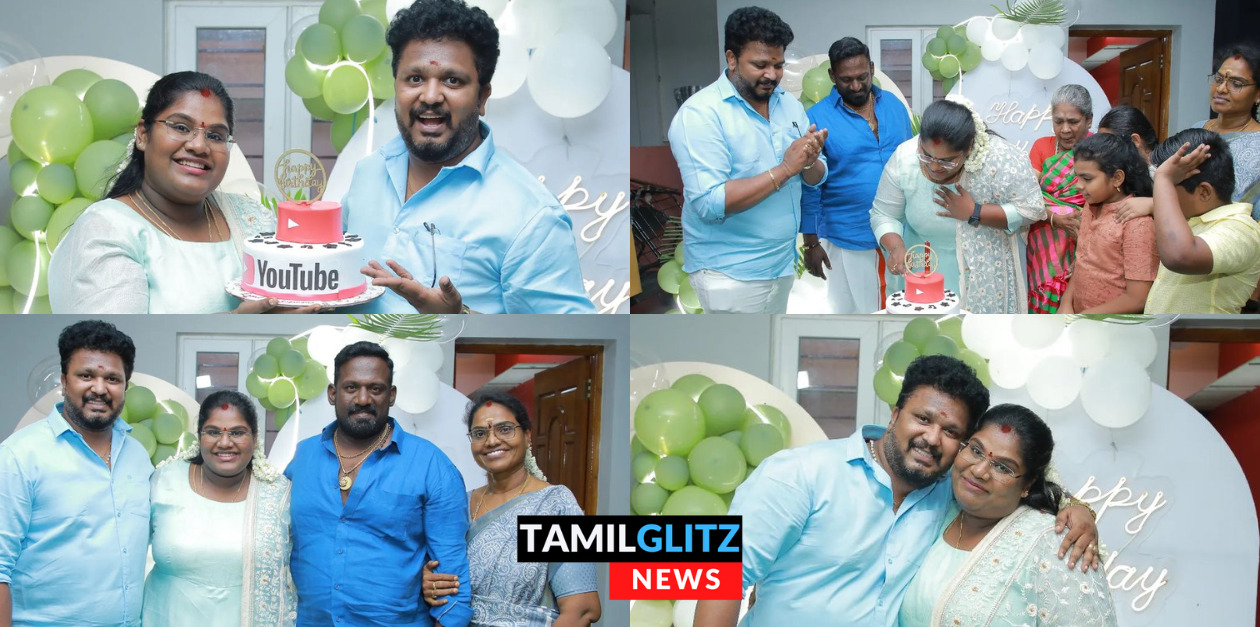 திருமணத்திற்கு பிறகு வந்த முதல் பிறந்தநாள்.! இந்திரஜா கணவர் கொடுத்த சர்ப்ரைஸ்.! வீடியோ இதோ.! 109
