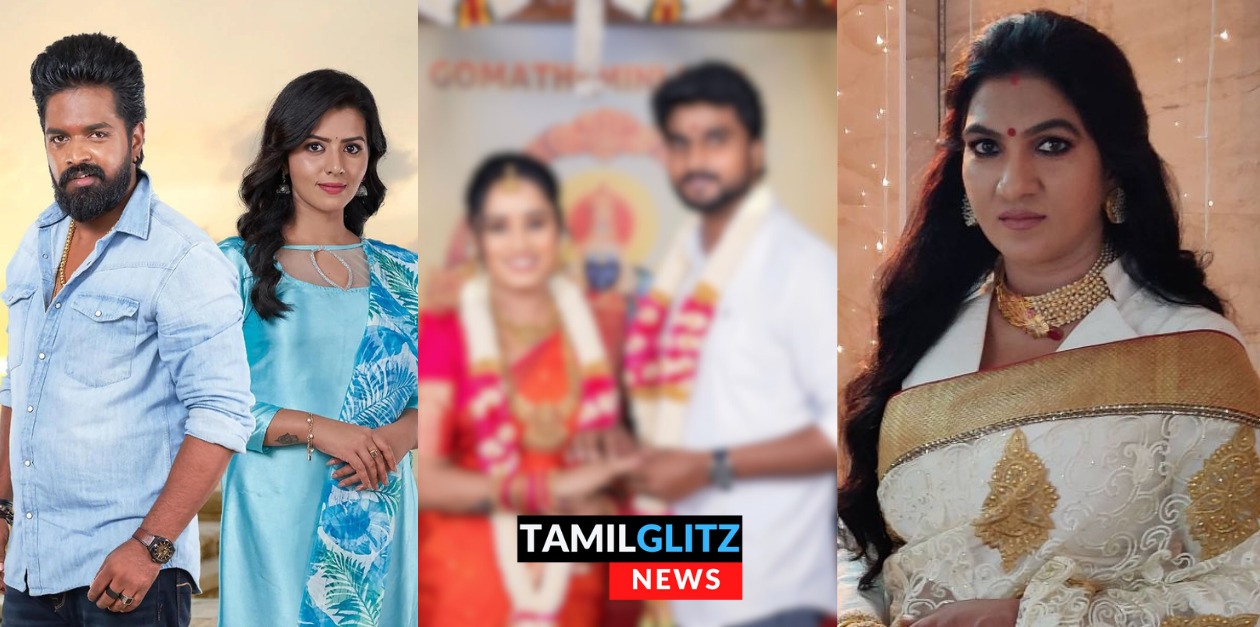 சீரியலில் தனக்கு மருமகளாக நடித்து வருபவரை மகனுக்கு நிச்சயம் முடித்த மெட்டிஒலி சாந்தி.! 137